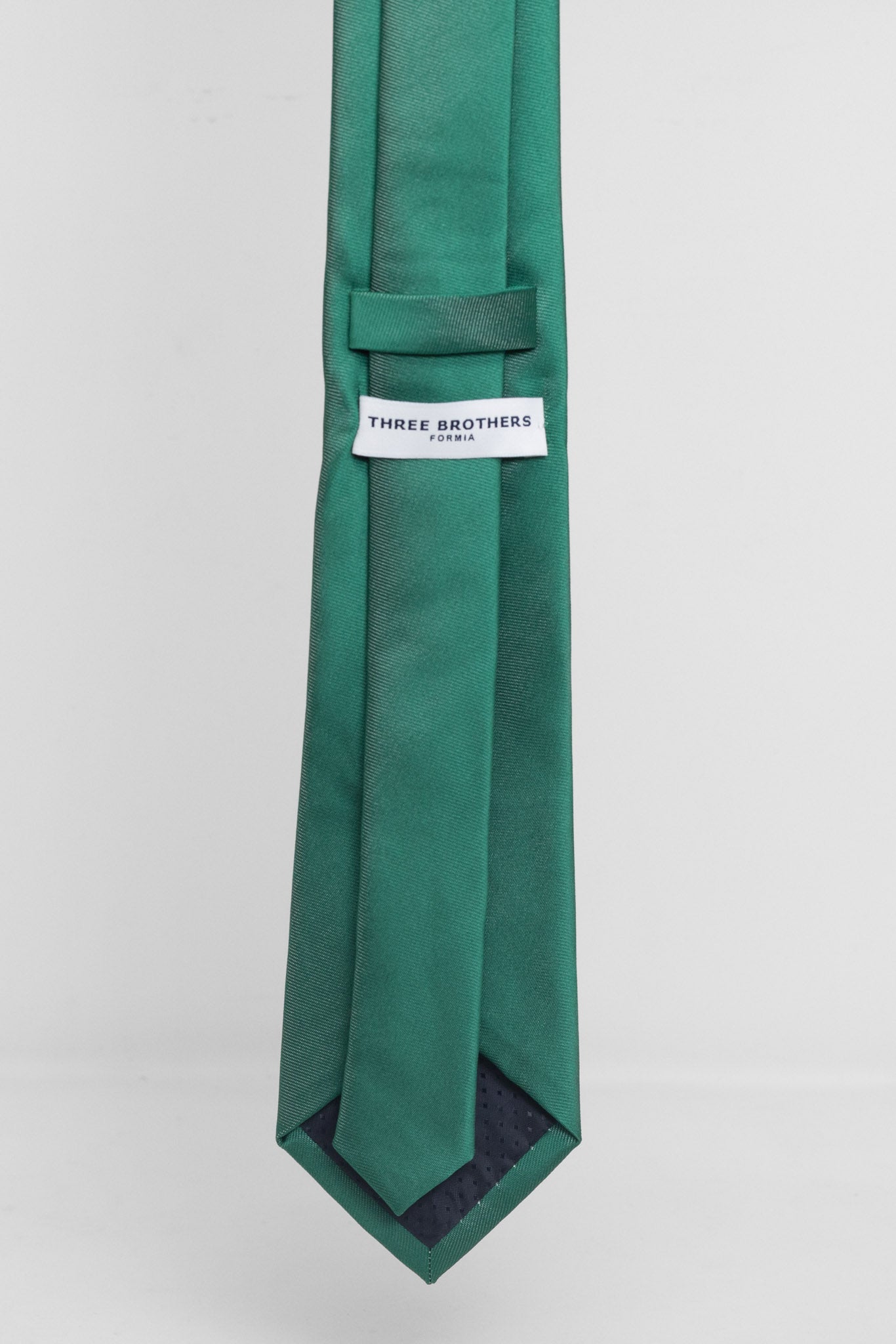 Cravatta Tre Pieghe Tinta Unita Verde Prato | 2 Per €20