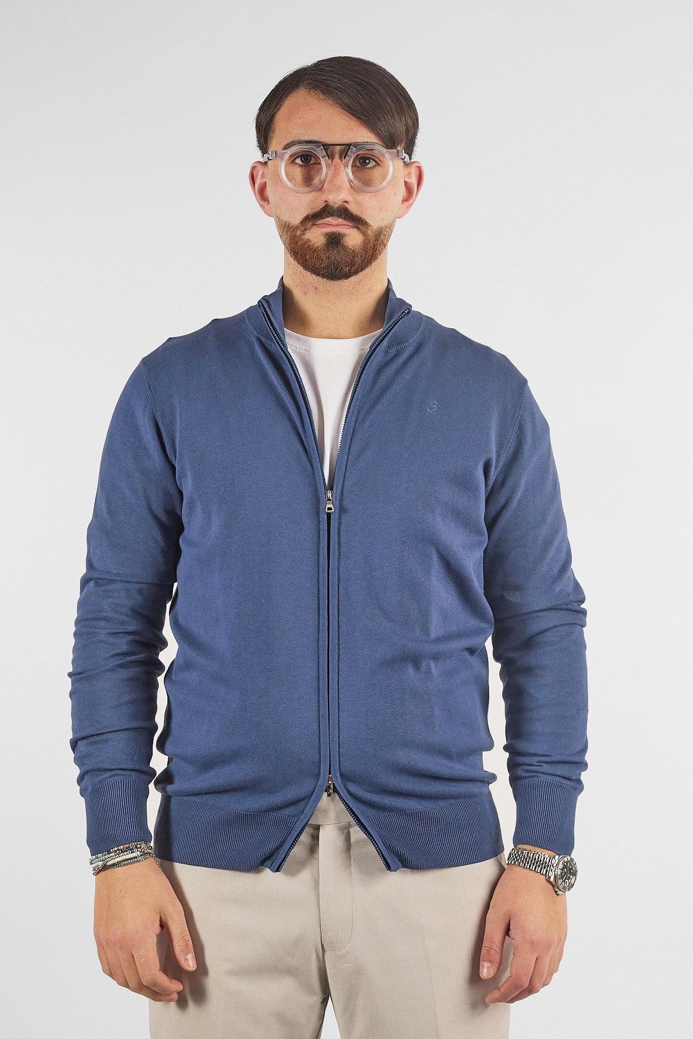 Pullover Zip Intera Basic Cotone 105 | 2 per €50 | Avion 43
