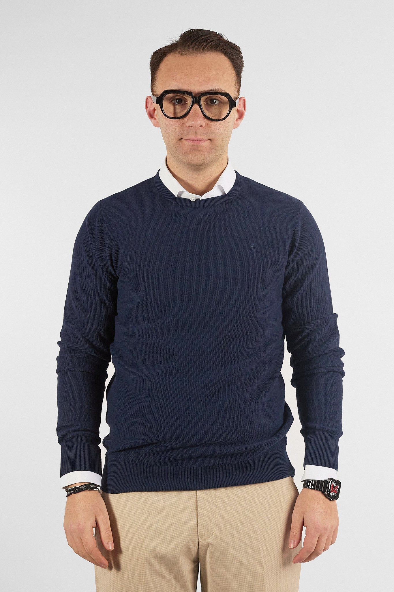 Pullover Girocollo Chicco Cotone 1521 | 2 per €50 | Blu 02