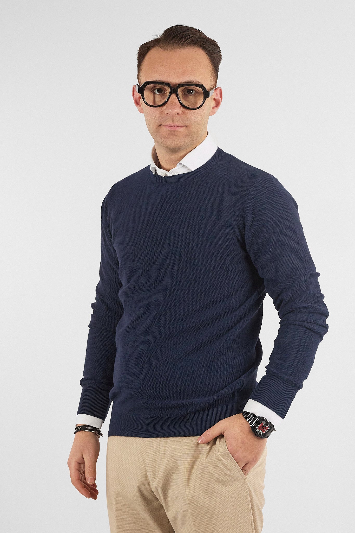 Pullover Girocollo Chicco Cotone 1521 | 2 per €50 | Blu 02
