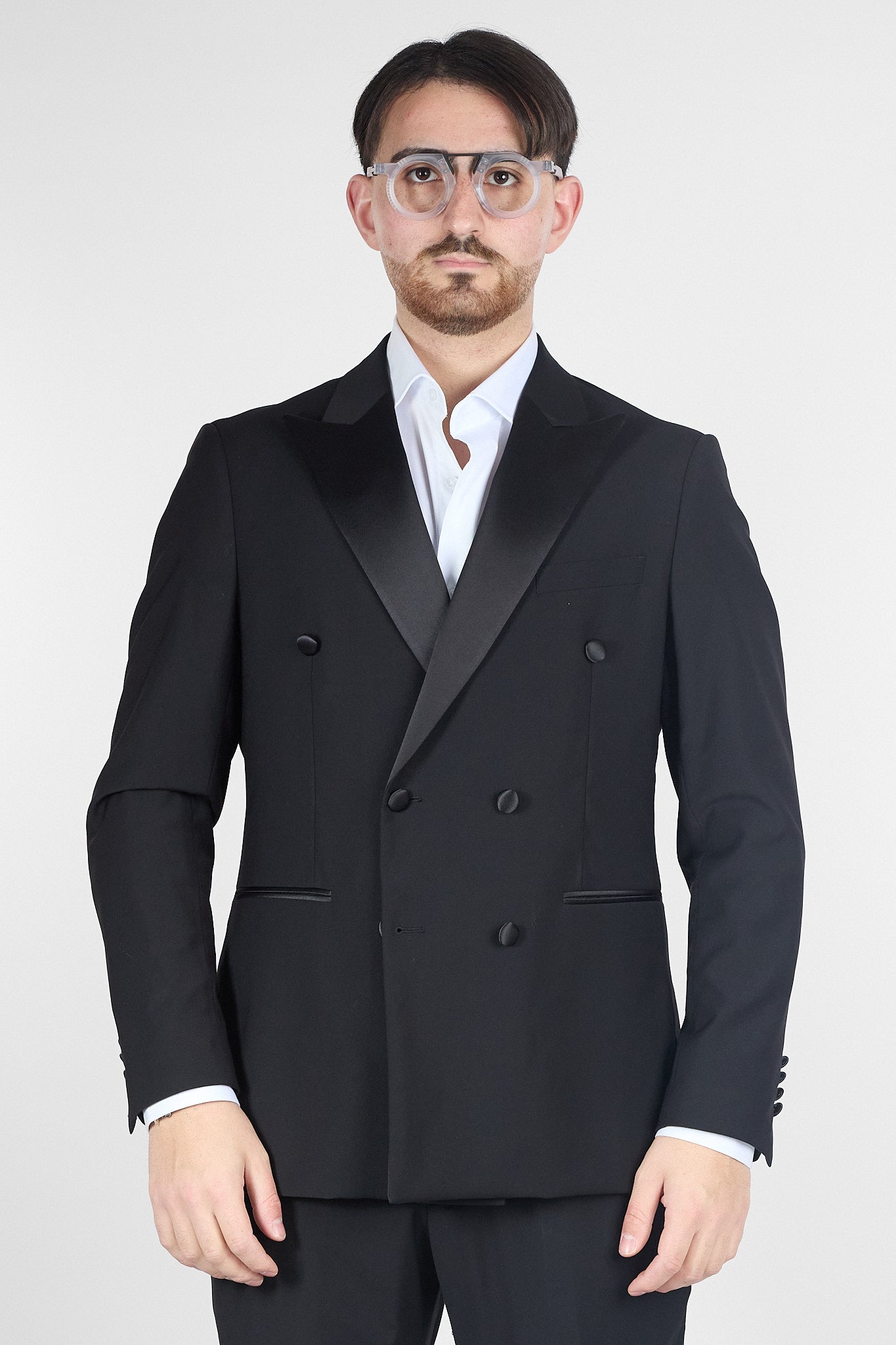 Abito Smoking Doppio Petto Basic | Nero