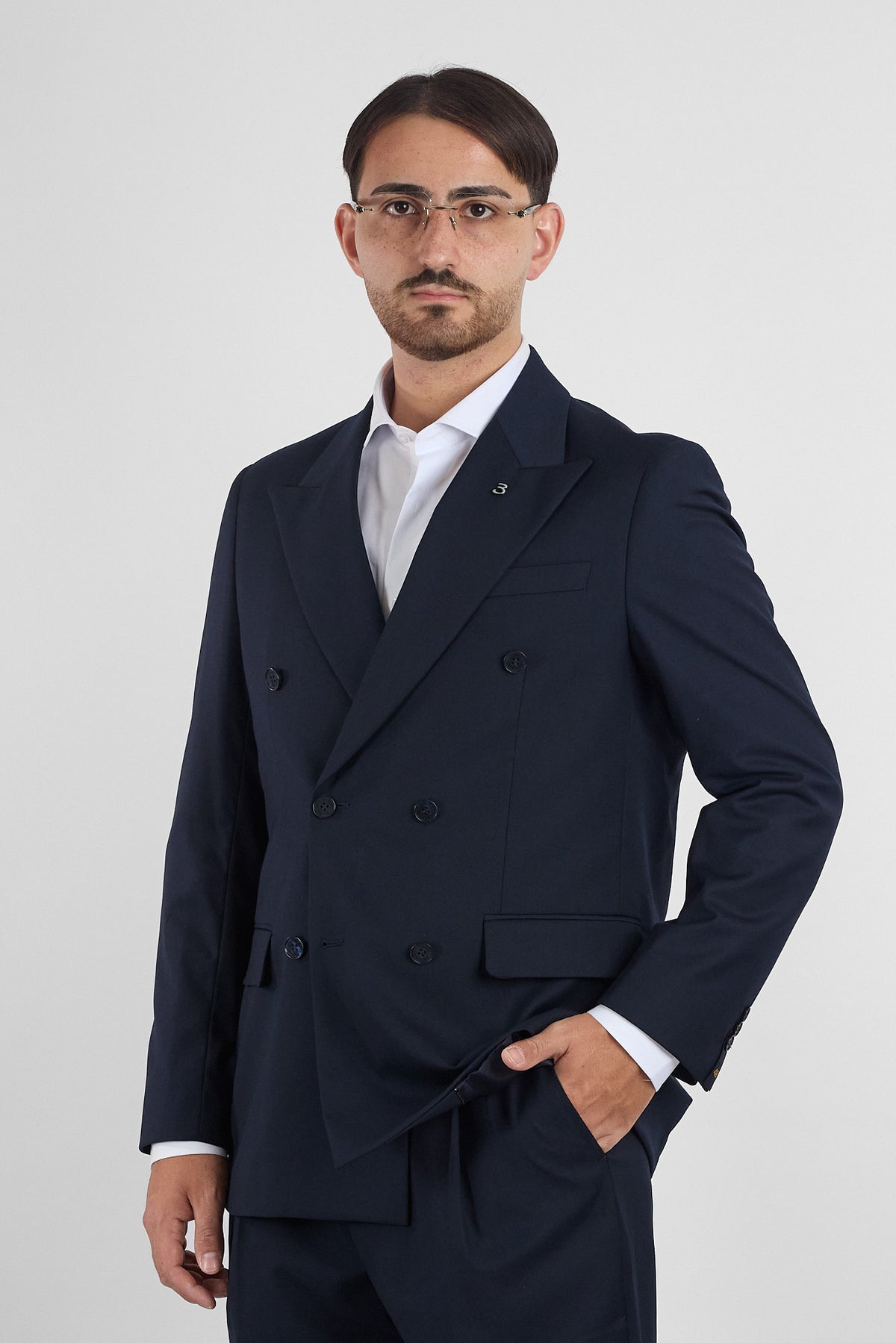 Abito Doppio Petto 4 Bottoni Baggy | Blu