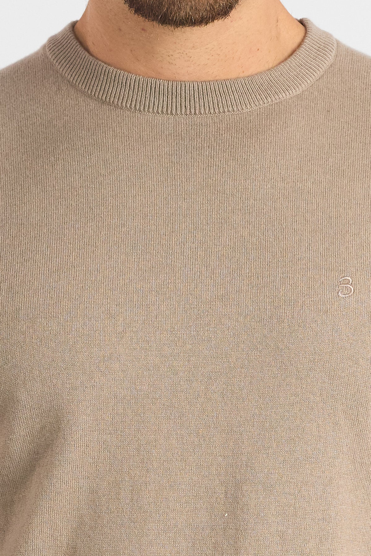 Pullover Girocollo Cashmere Blend 251036 | 2 per €60 | Cammello