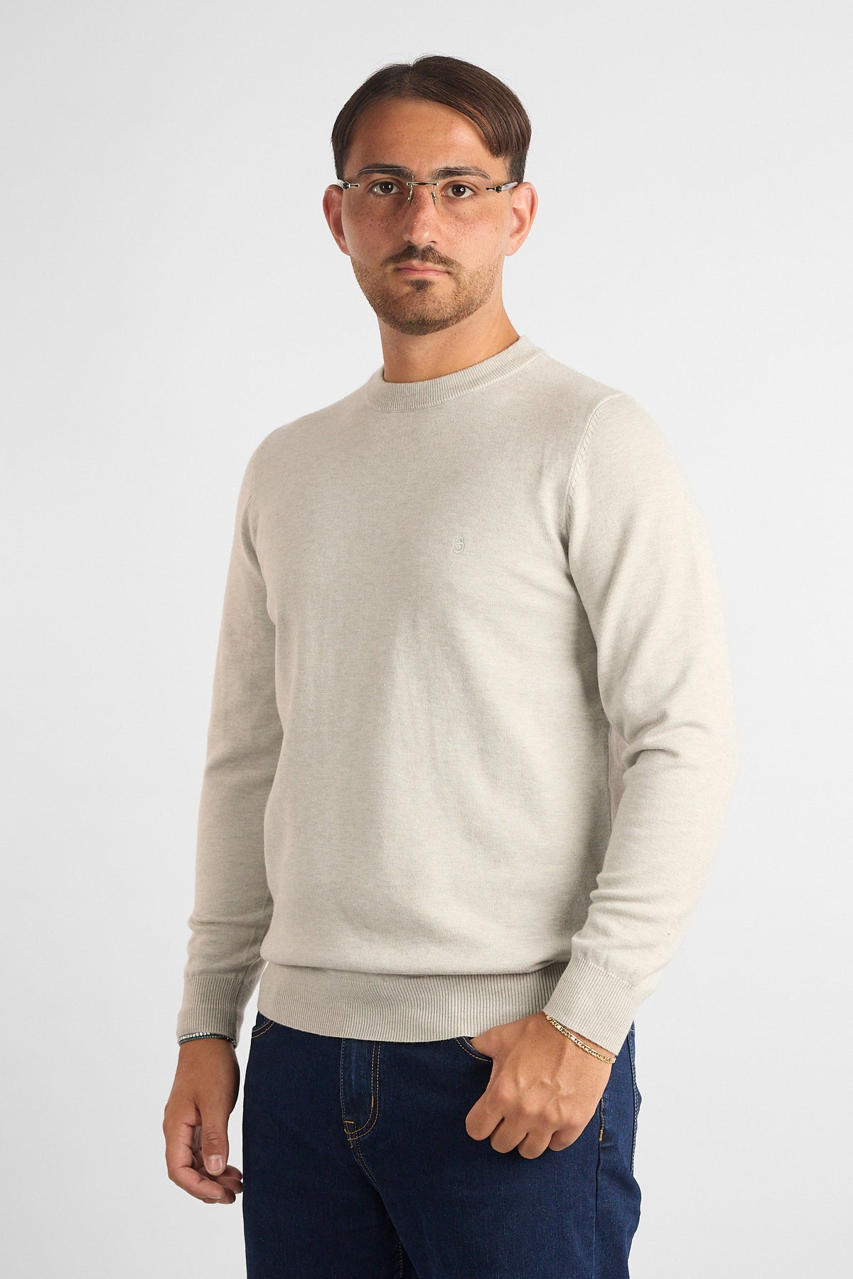 Pullover Girocollo Morbido 2025 | 2 per €50 | Ghiaccio