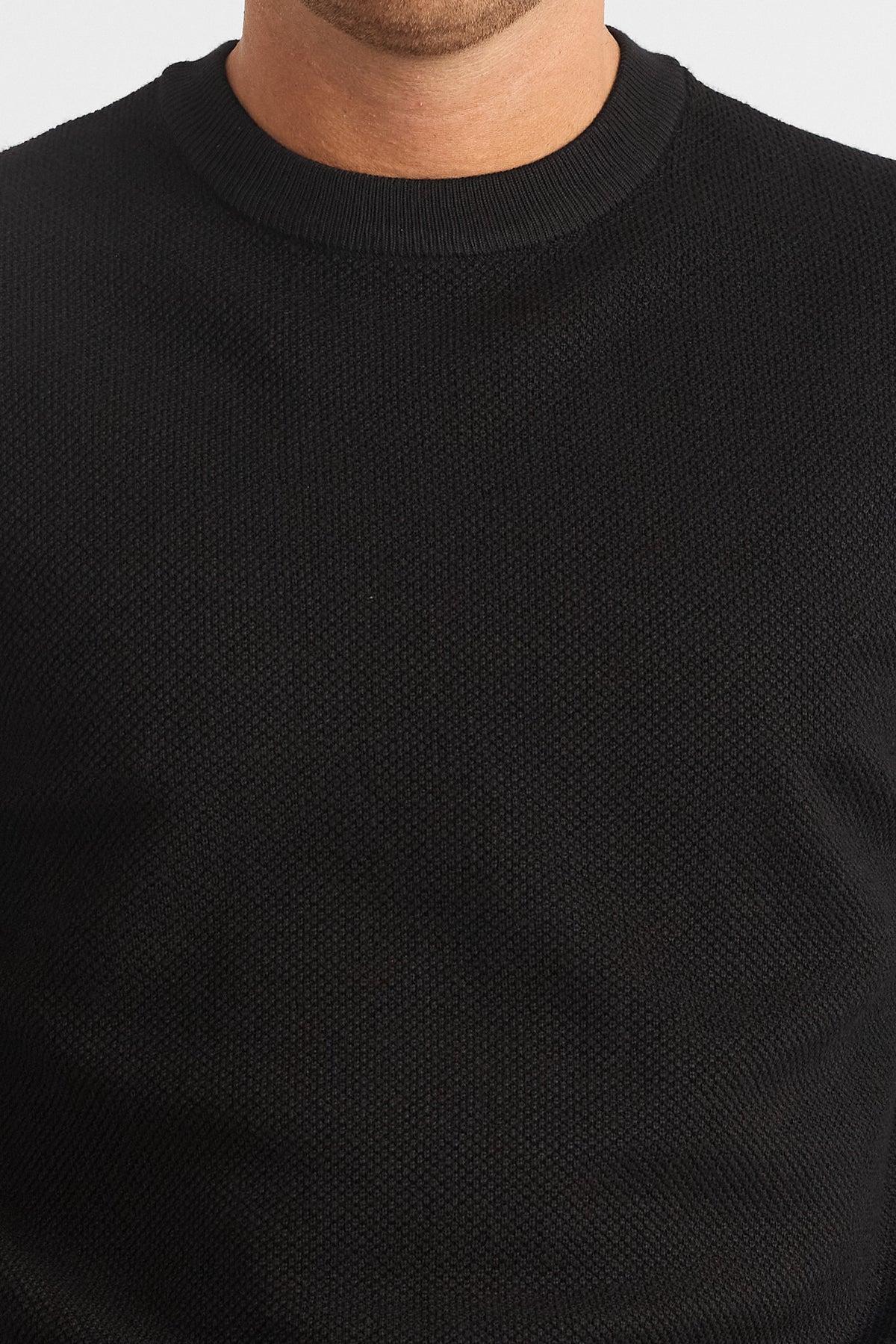 Pullover Girocollo Chicco di Riso 1469 | 2 per €50 | Nero