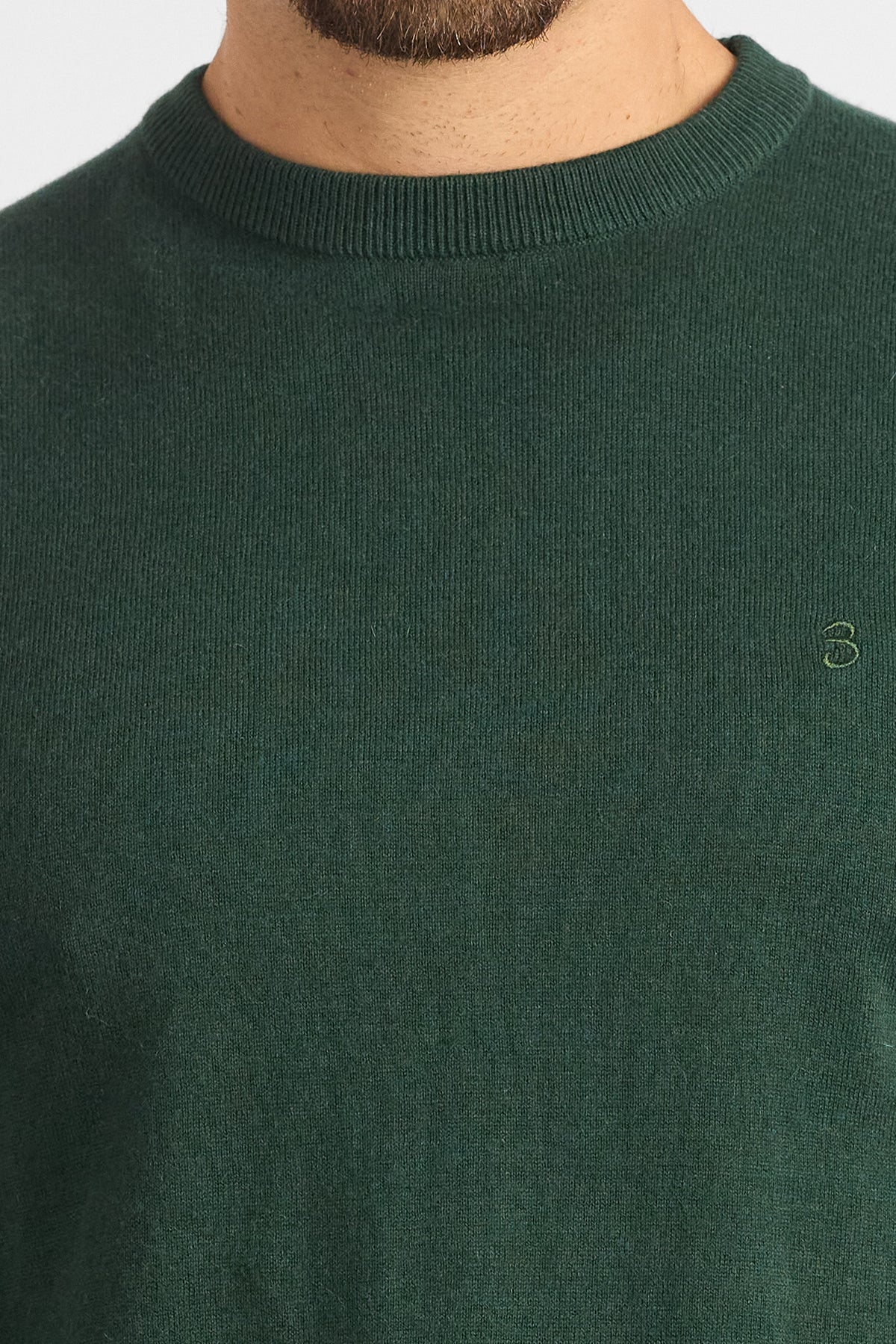 Pullover Girocollo Cashmere Blend 251036 | 2 per €60 | Verde